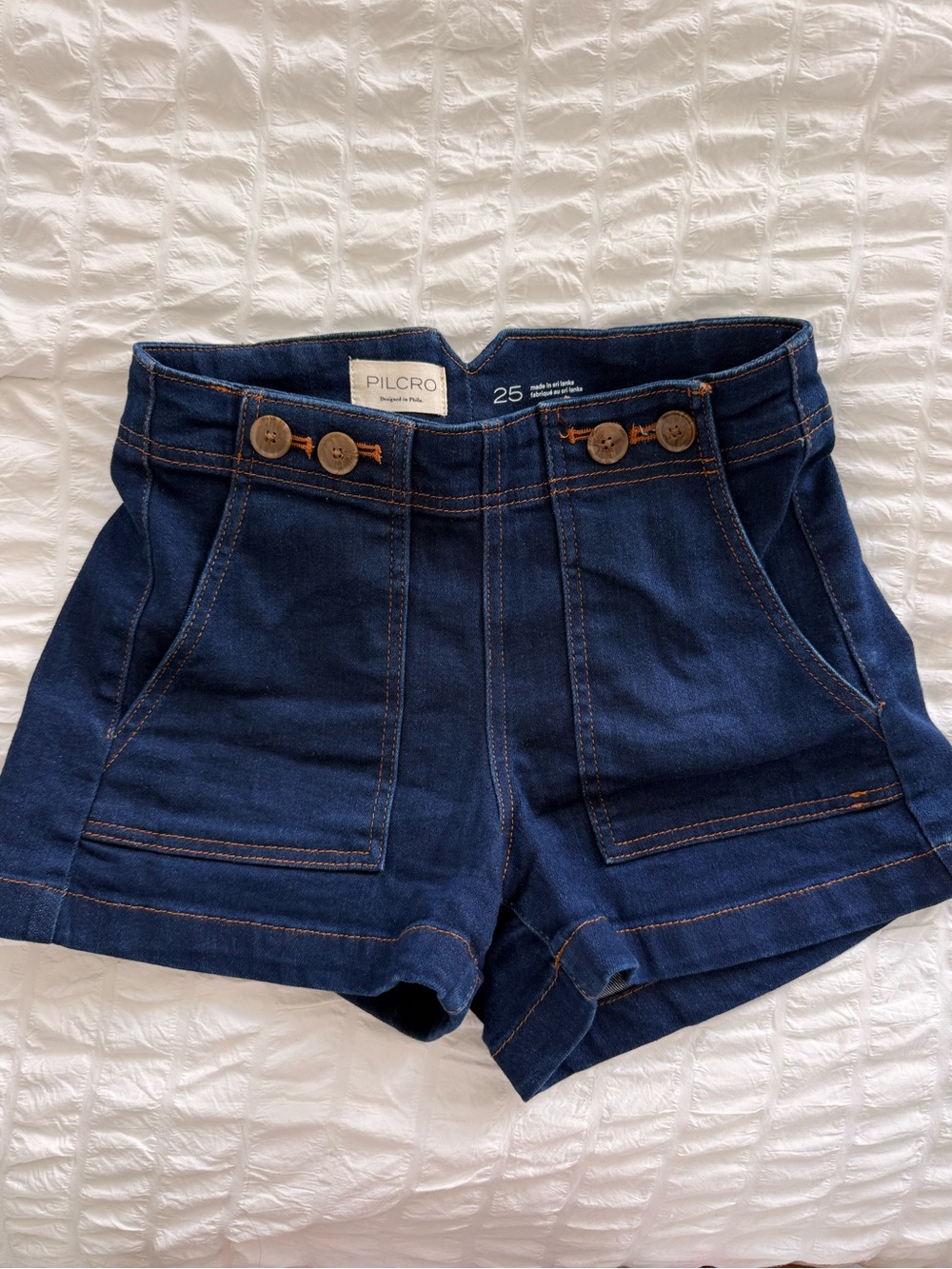 Anthropologie Pilcro Sailor True Blue Jean Shorts
